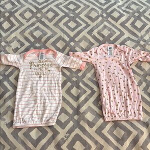 ❤️ 6 for 20 ❤️ Pink and Gold preemie onesies